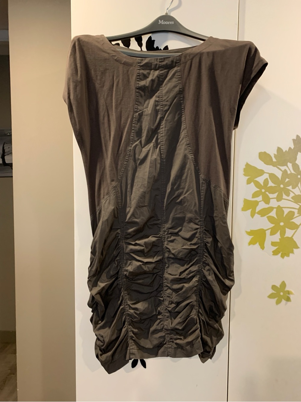 XCVI Taupe Ruched Dress